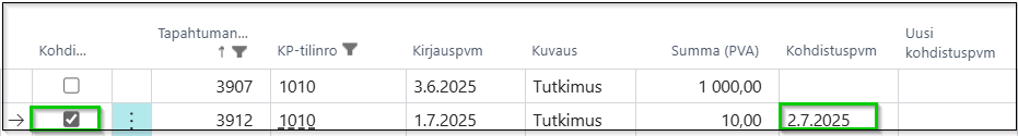 Application date